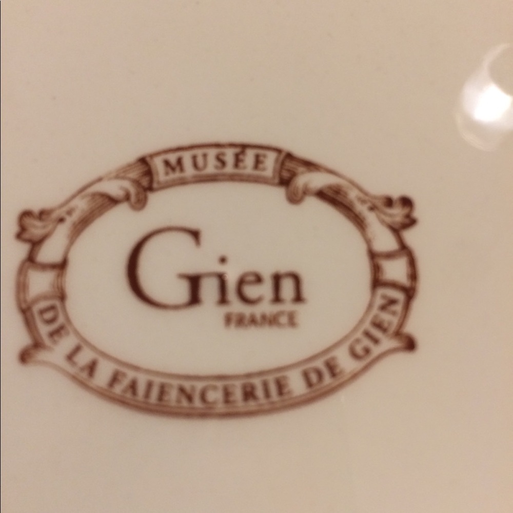 Set of 6 Gien France desert plates - Picture 3 of 7